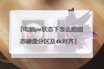 ����pe״̬����ô����̬Ӳ�̷�����4k����