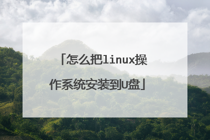 ��ô��linux����ϵͳ��װ��U��