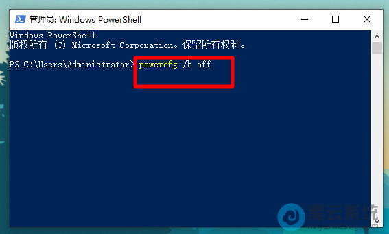���롰powercfg /h off��