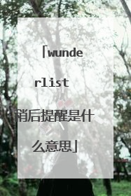 wunderlist �Ժ�������ʲô��˼