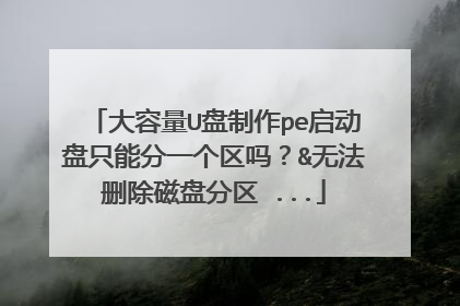 ������U������pe������ֻ�ܷ�һ������&�޷�ɾ�����̷��� ...