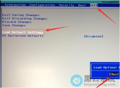 ѡ��Load Default Settings�س���