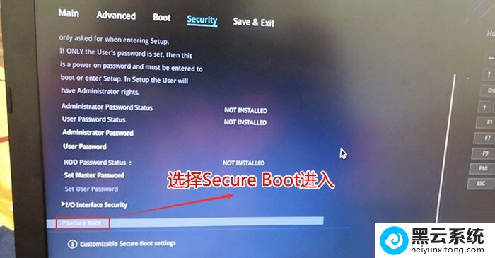 ѡ��secure Boot�س�����