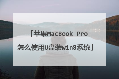 ƻ��MacBook Pro��ôʹ��U��װwin8ϵͳ