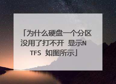 ΪʲôӲ��һ������û���˴򲻿� ��ʾNTFS ��ͼ��ʾ