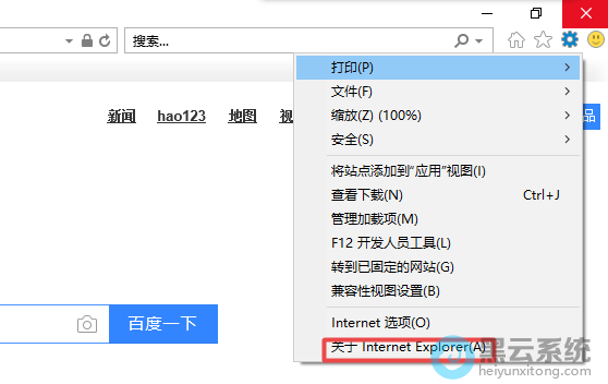 �鿴IE������汾