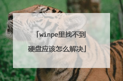 winpe���Ҳ���Ӳ��Ӧ����ô���