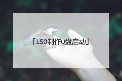 ISO制作U盘启动