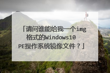 ����˭�ܸ���һ��img��ʽ��Windows10PE����ϵͳ�����ļ���