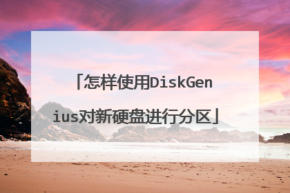 ����ʹ��DiskGenius����Ӳ�̽��з���