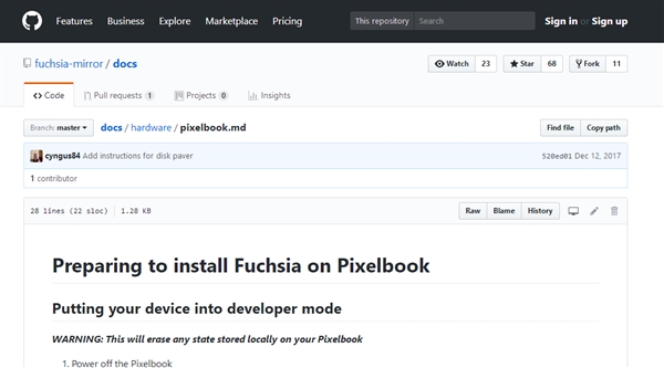 取代Win/Mac/Linux!谷歌Fuchsia OS基于Intel笔记本测试