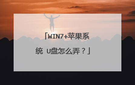 WIN7+ƻ��ϵͳ U����ôŪ��