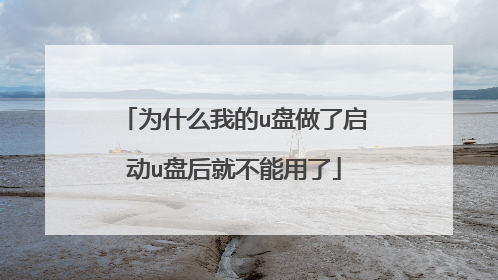 为什么我的u盘做了启动u盘后就不能用了
