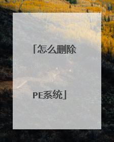 ��ôɾ��PEϵͳ
