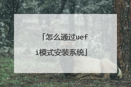 ��ôͨ��uefiģʽ��װϵͳ