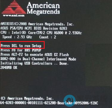 确认启动快捷键
