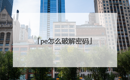 pe怎么破解密码