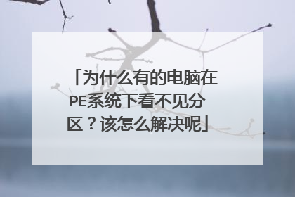 Ϊʲô�еĵ�����PEϵͳ�¿���������������ô�����